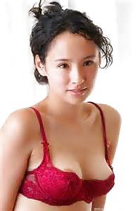 15P Big, beautiful tits #26--red bras and panties