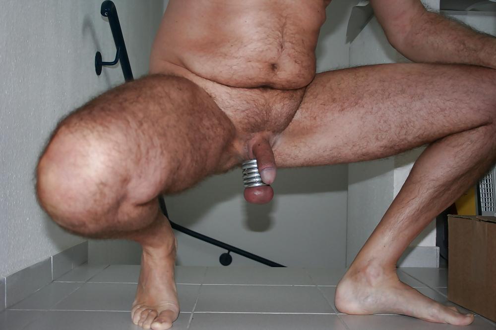 16P Cock, ass, balls, ring and weight, torture