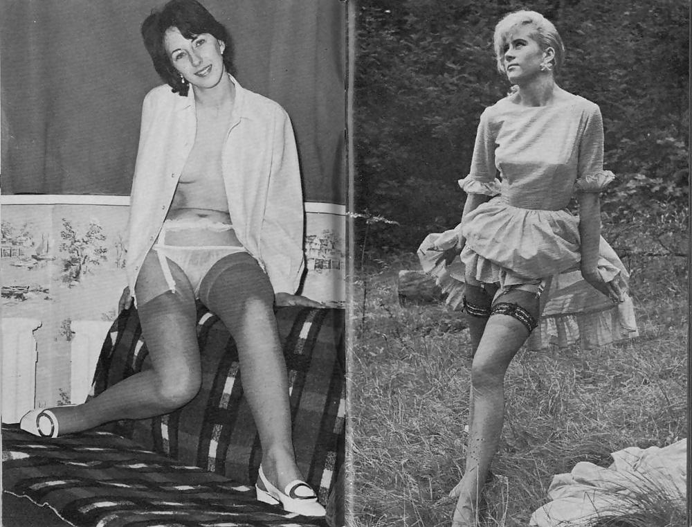 25P Vintage ladies wearing white panties 4.