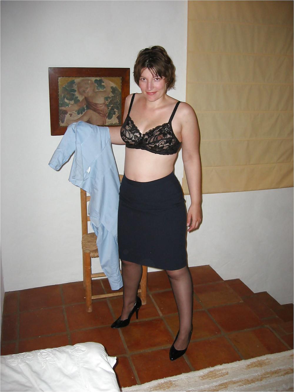 25P Amateur lady vintage nylons