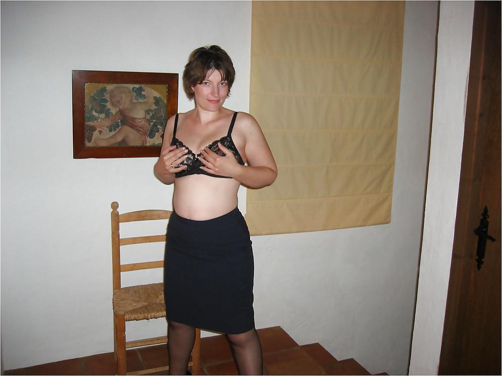 25P Amateur lady vintage nylons