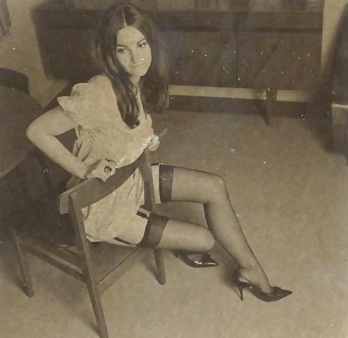 23P Vintage Ladies wearing Stockings  1960 Years 