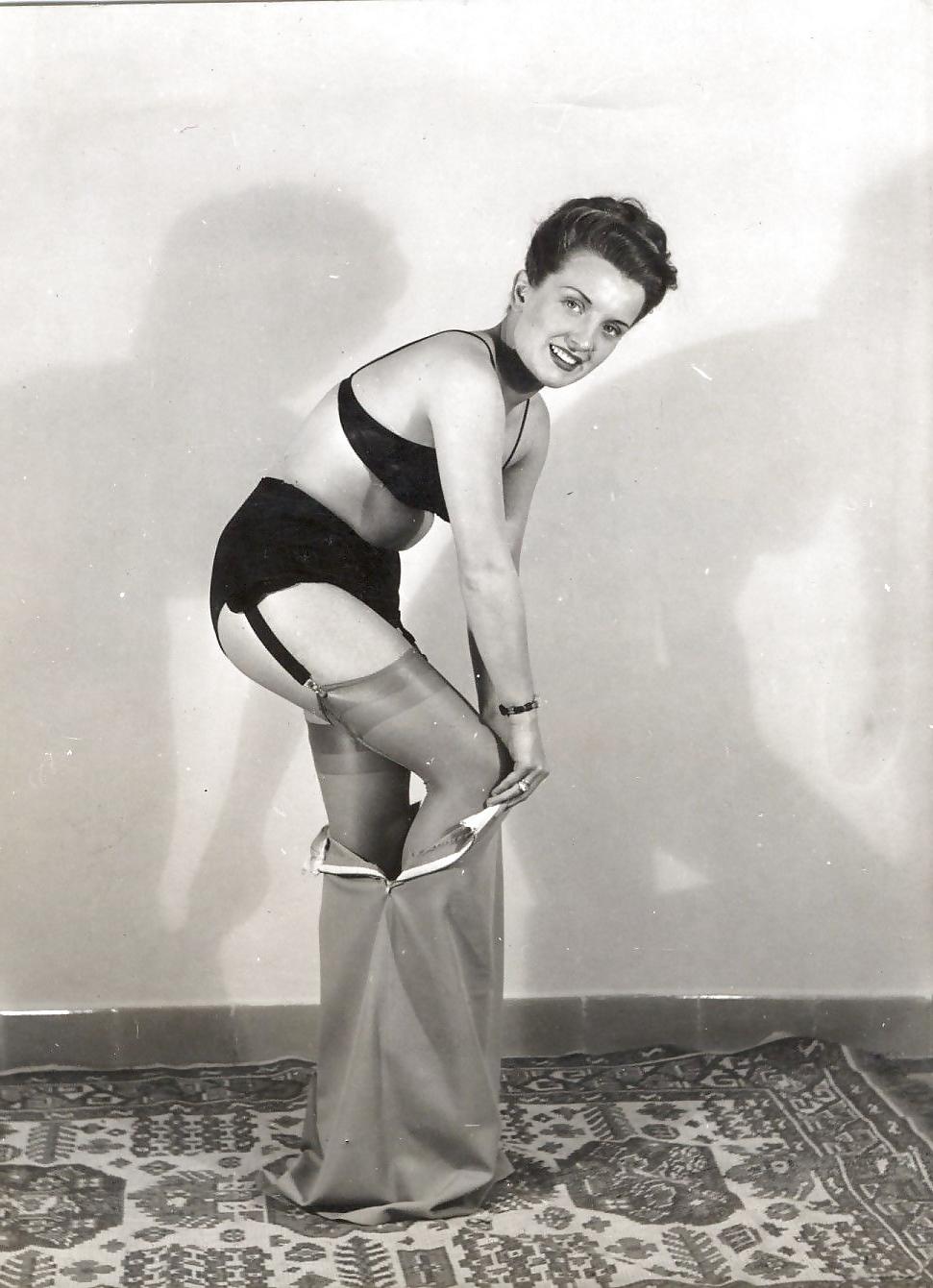 23P Vintage Ladies wearing Stockings  1960 Years 