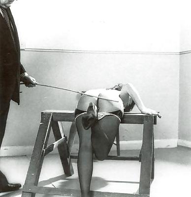 8P Vintage ladies wearing white panties 4-Punished