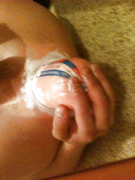 16P Dildo Bottle Fisting