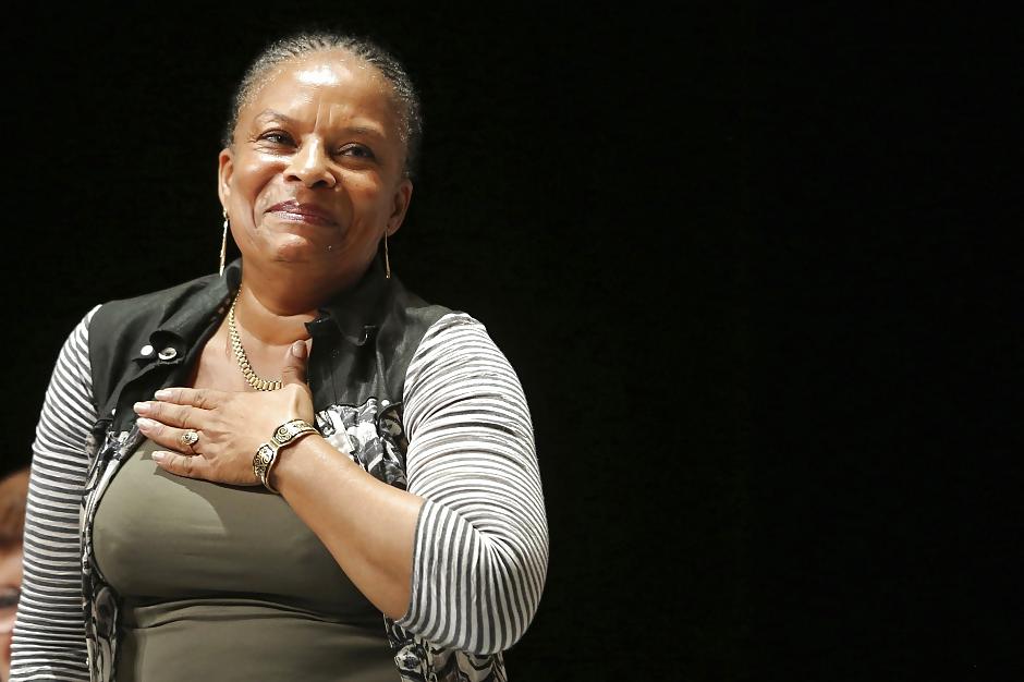 5P Christiane Taubira,62yo, big nipples french politic lady 