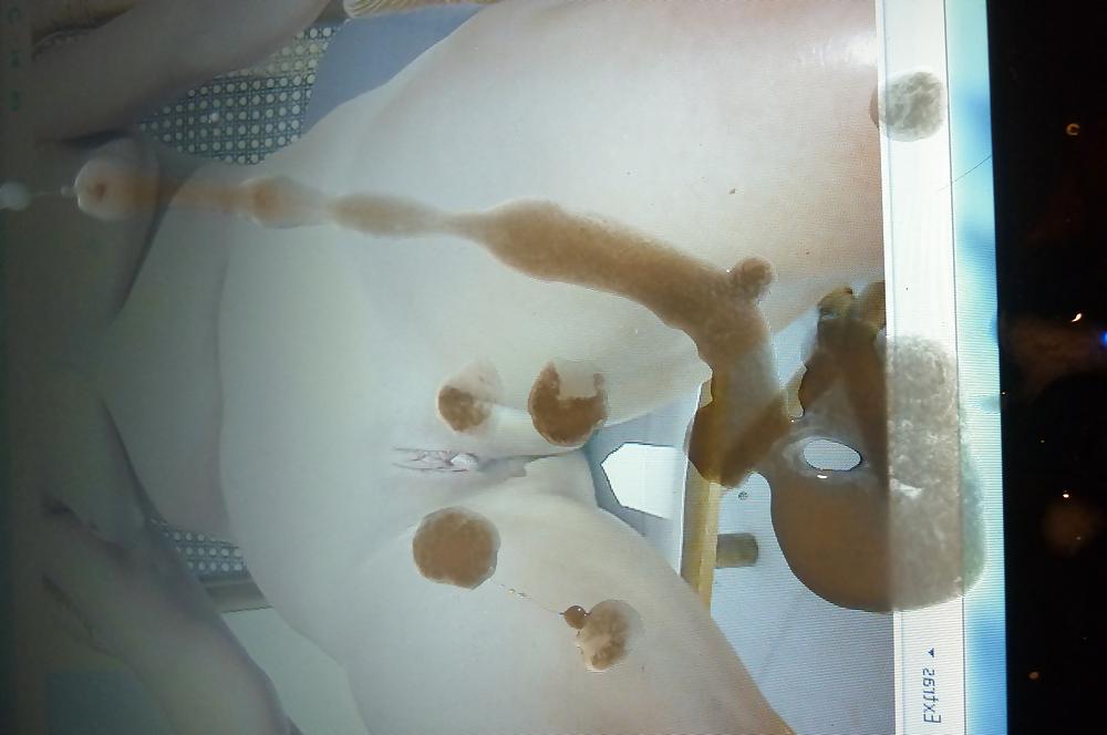 5P Heidi's cunt drenched with cum