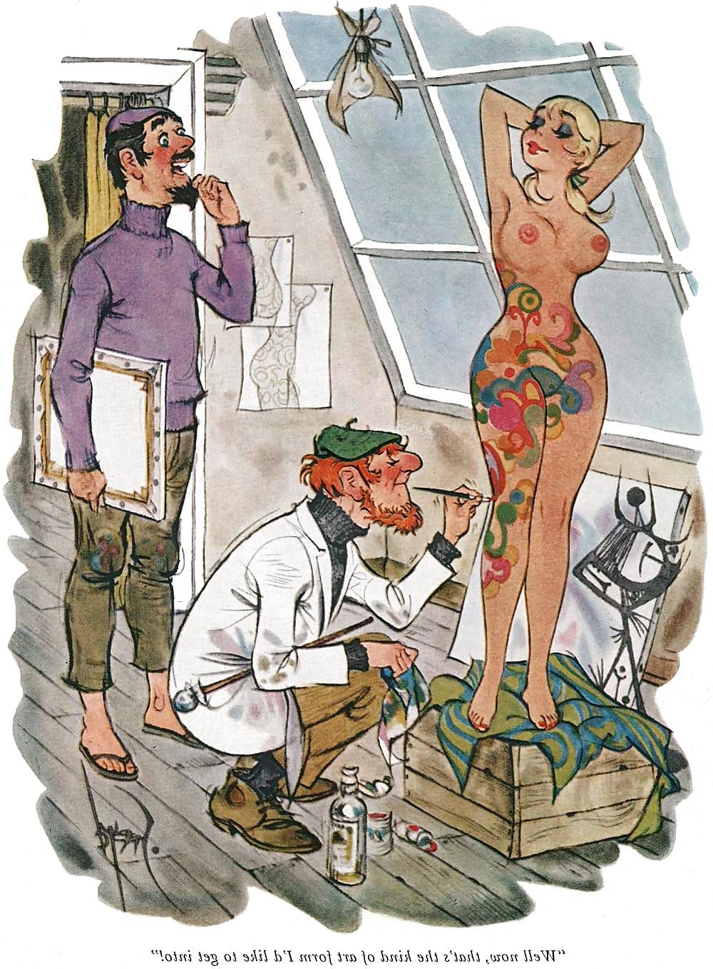 25P Vintage Playboy And Other Drawings