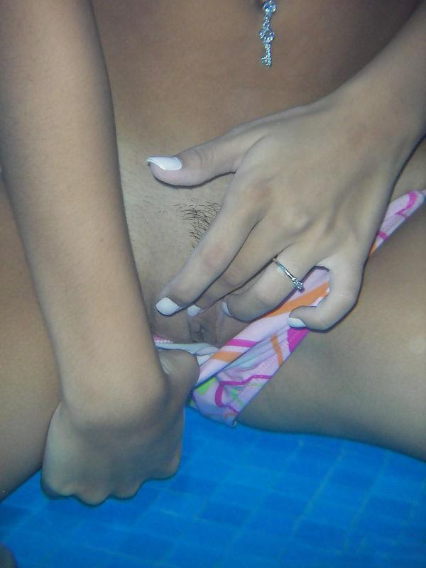 16P Raven Riley in the swimming pool #01