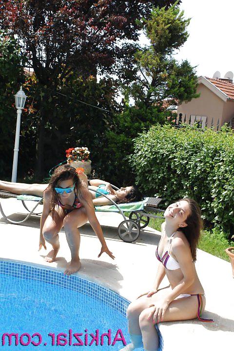 25P Turkish teens at pool