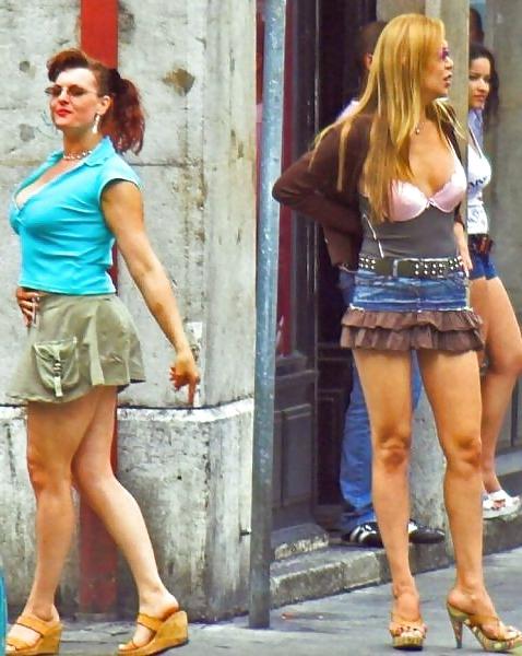 16P European street hookers. Backstreet whores