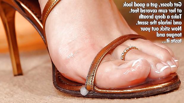 25P Reinige meine mit Sperma getränkten Heels – hauptsächlich