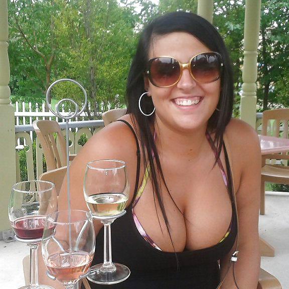 15P White trash Megan and her big tits