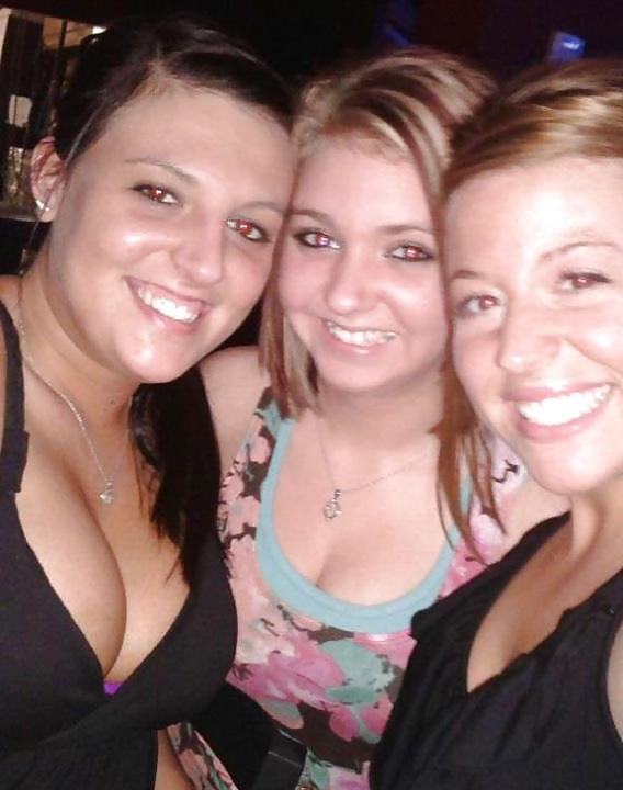 15P White trash Megan and her big tits
