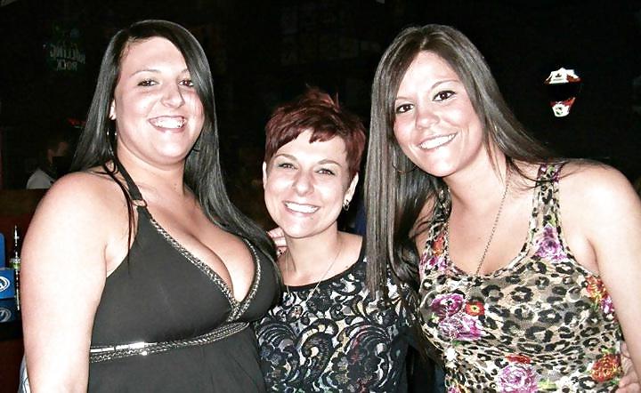 15P White trash Megan and her big tits