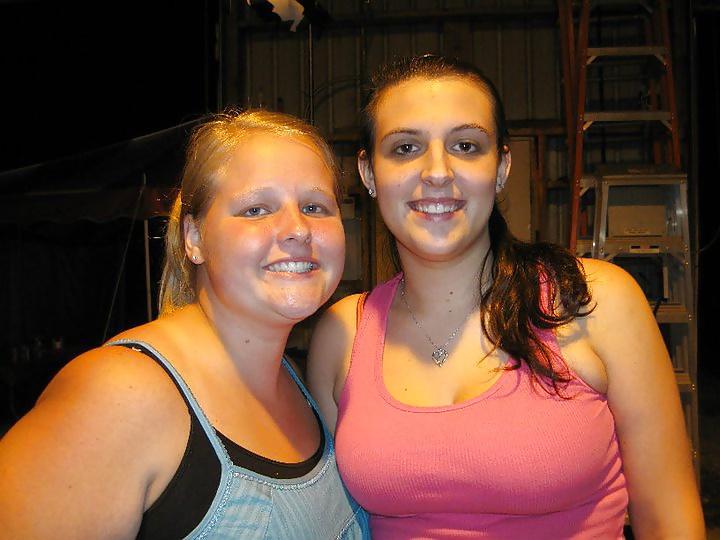 15P White trash Megan and her big tits