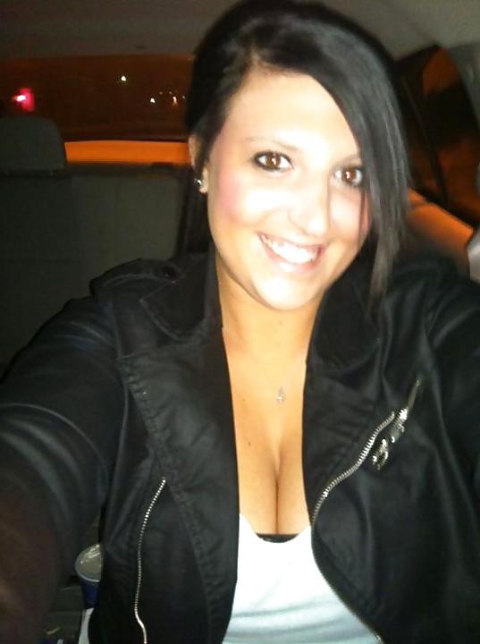 15P White trash Megan and her big tits