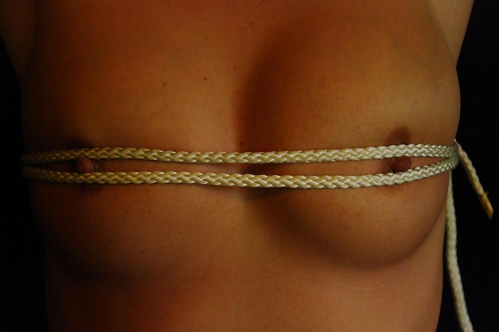 24P Wet and horny german milf  bound fake titts