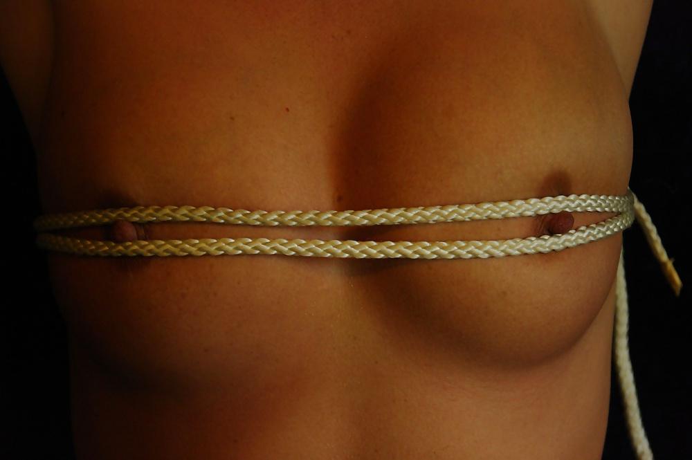 24P Wet and horny german milf  bound fake titts