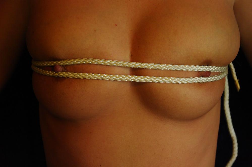 24P Wet and horny german milf  bound fake titts