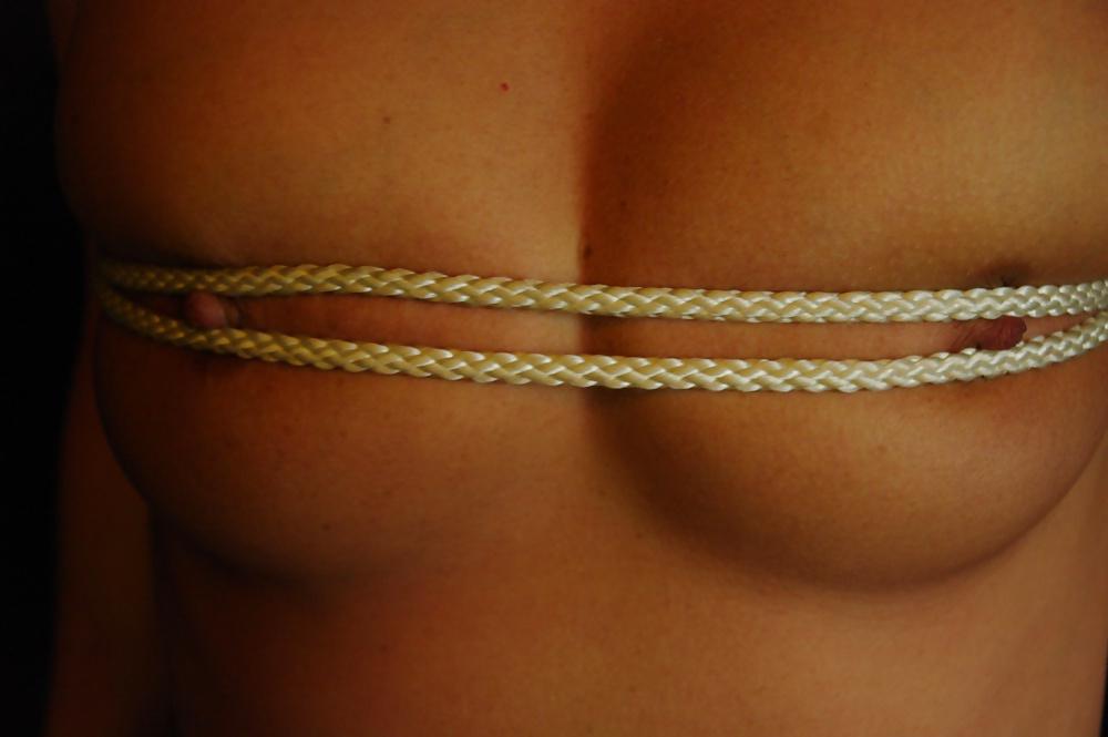 24P Wet and horny german milf  bound fake titts