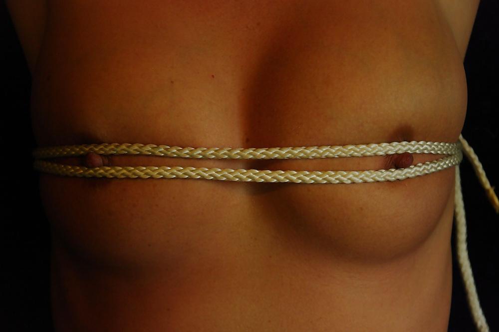 24P Wet and horny german milf  bound fake titts