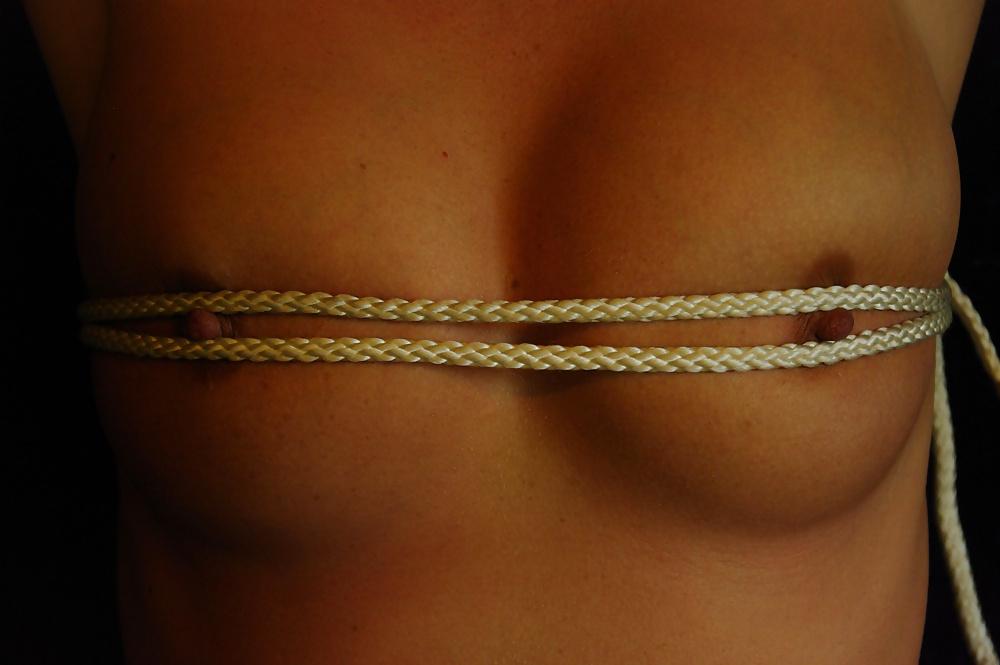 24P Wet and horny german milf  bound fake titts