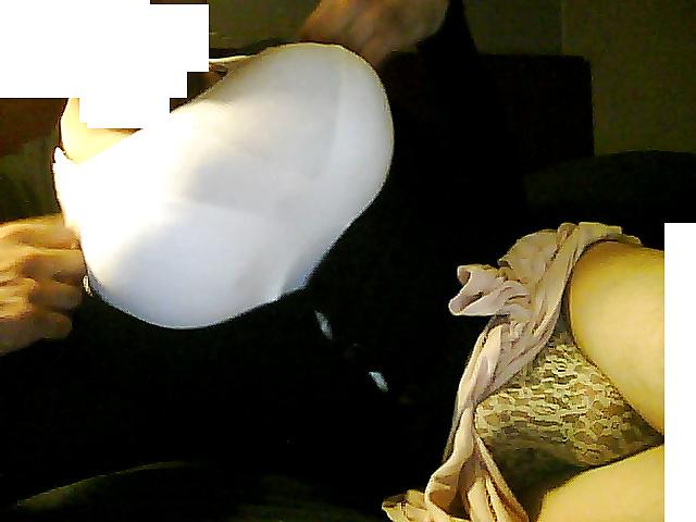 16P Tan nylons cummed on 