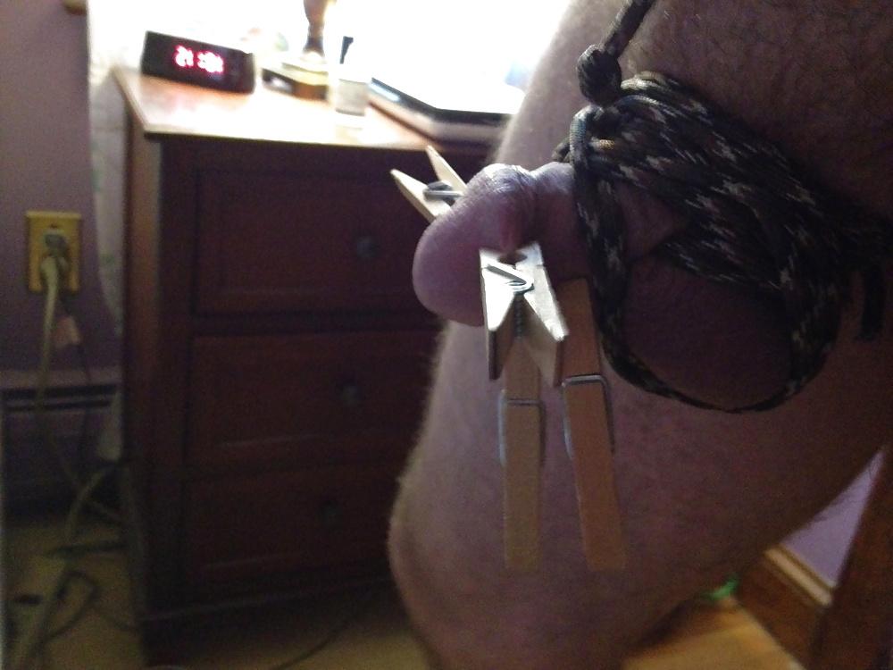 9P CBT tied balls and clothes pins