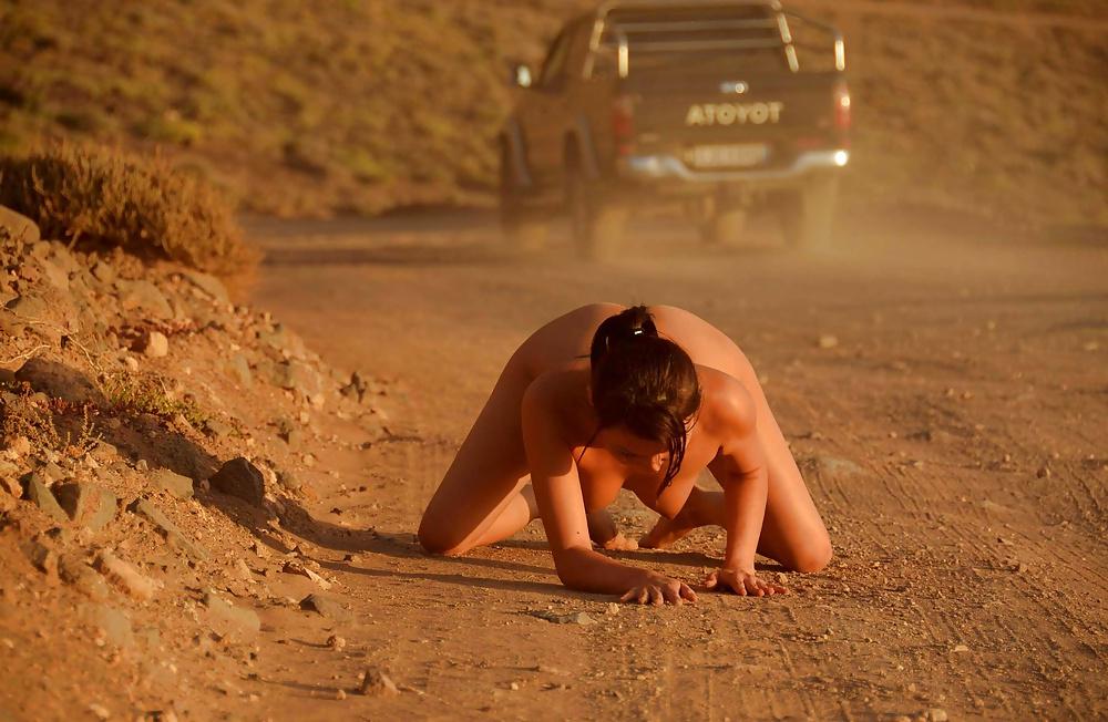13P Wife posing on the road
