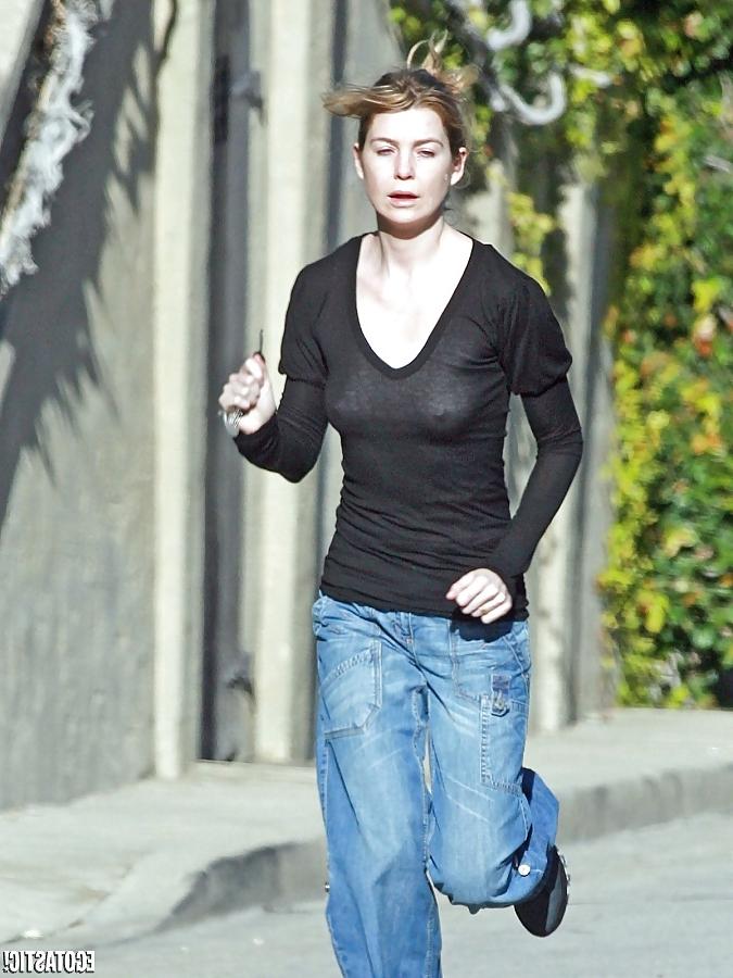 9P Ellen Pompeo Nipples and Thong Line
