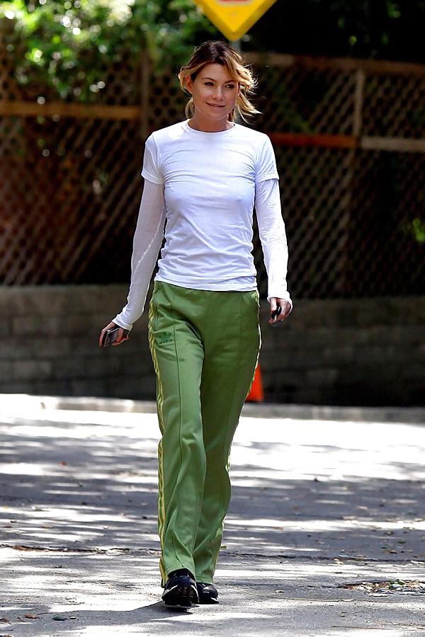 9P Ellen Pompeo Nipples and Thong Line