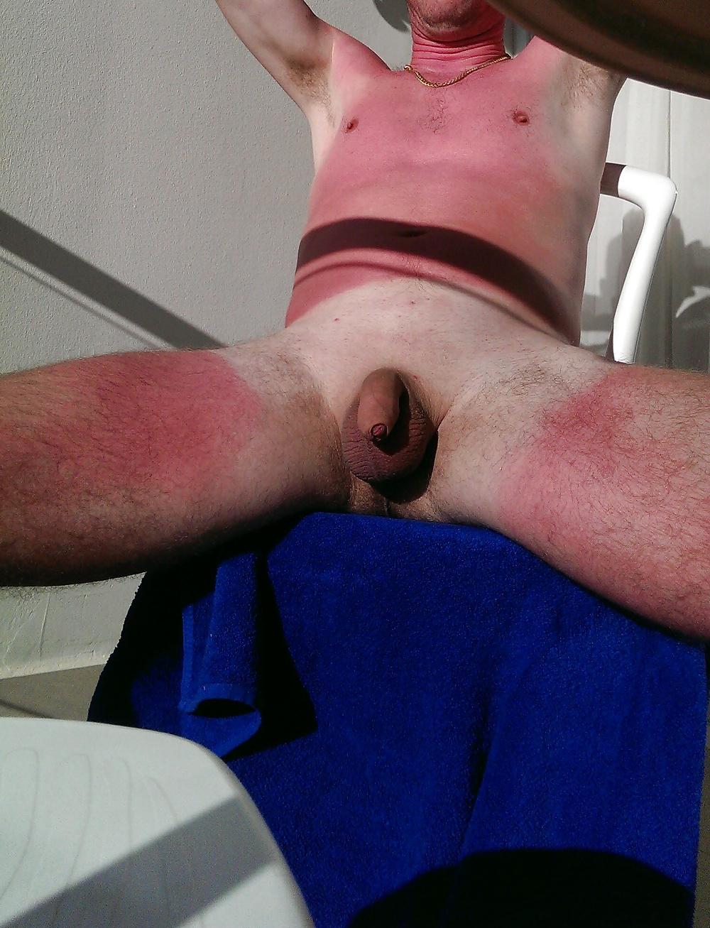 12P Naked sunbathing