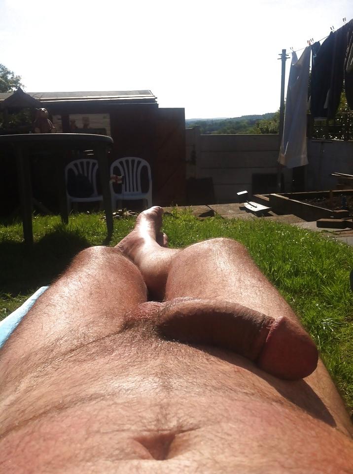 5P Nude sunbathing