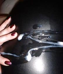 16P Cum on Leather (my Fetish)