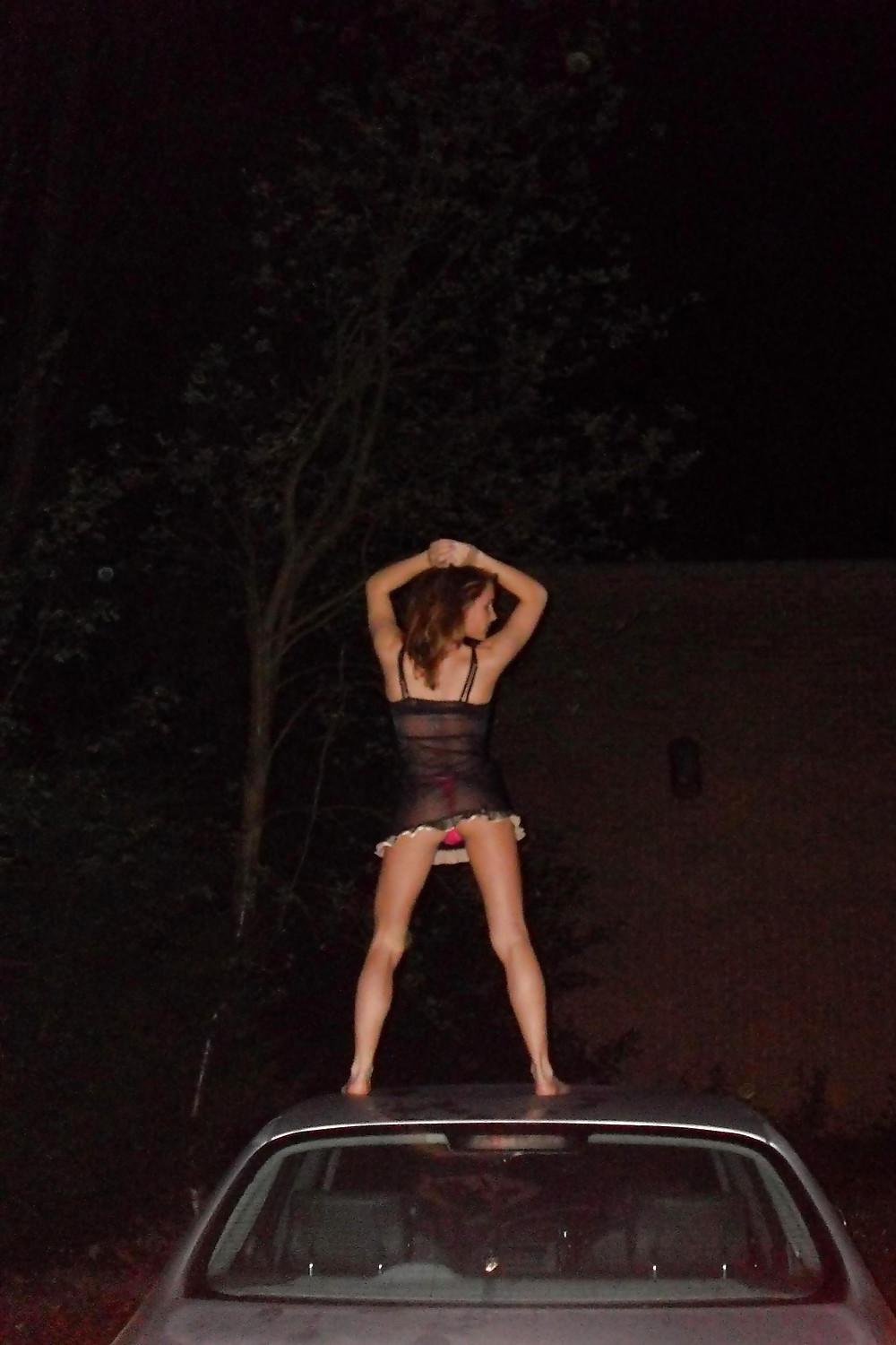 25P Leggy fetish girl posing in and outdoors