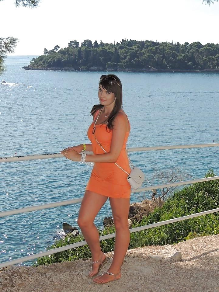 22P Cute polish girl with sexy legs in pantyhose
