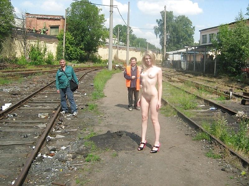 25P Russian girl love posing outside