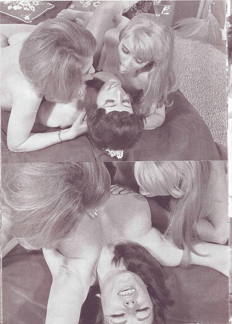 25P Vintage Magazines Sex Trio - early 1970s - UK
