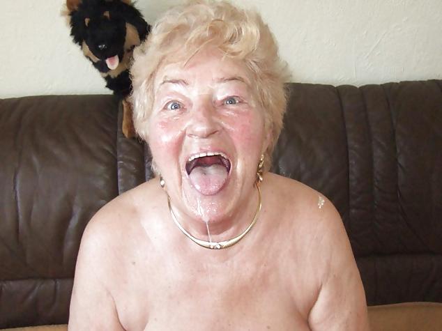 10P Cum covered grannies and matures