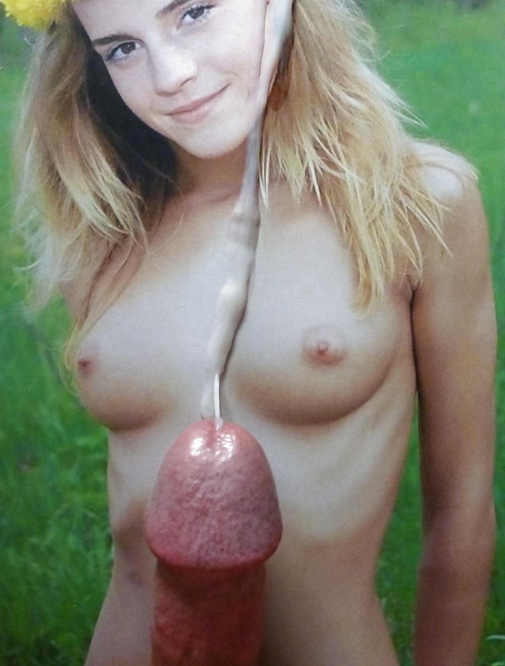 18P Emma Watson Poses Nude For Cum On Her Face!