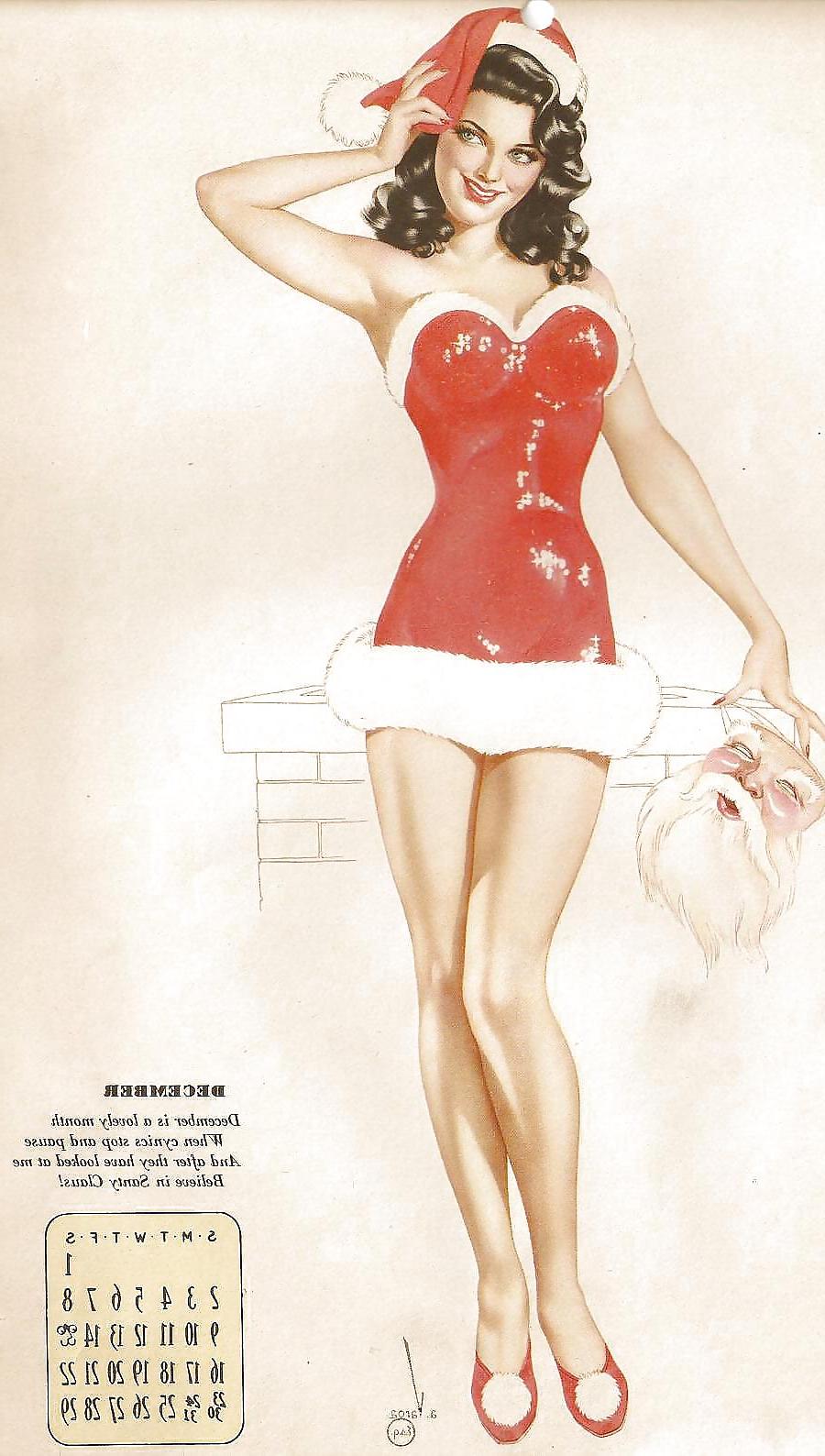 25P Christmas 1 - Vintage Christmas Pinups