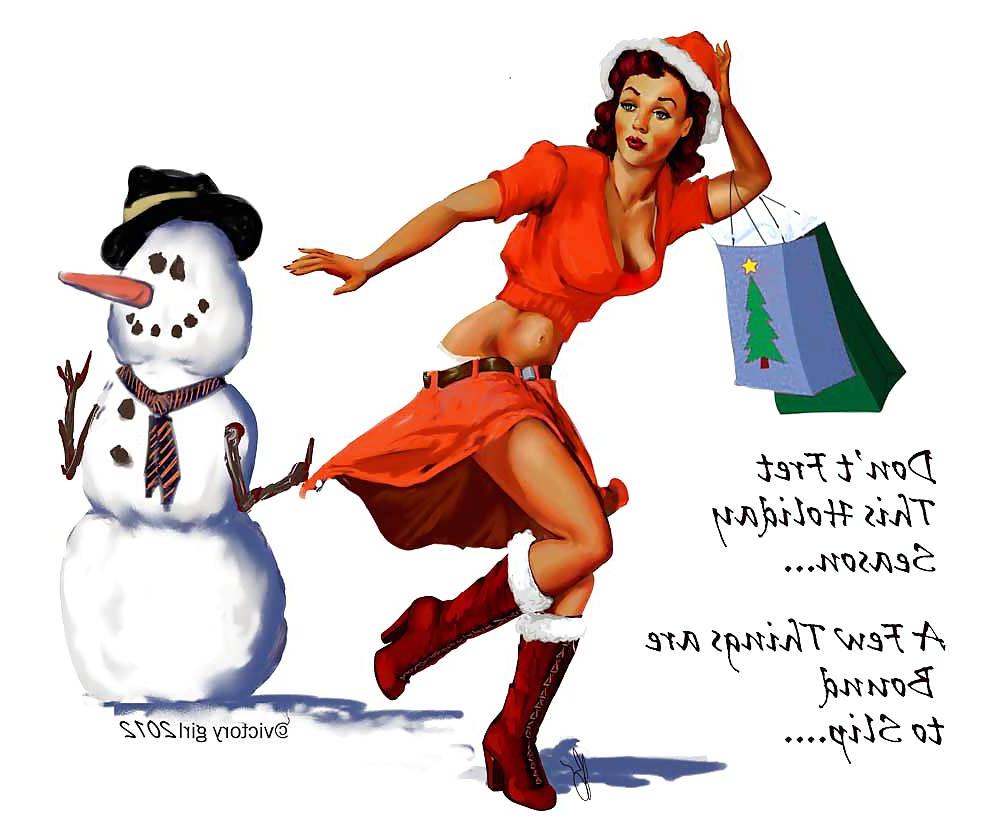 25P Christmas 1 - Vintage Christmas Pinups