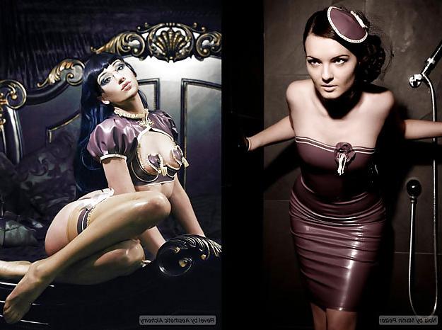 20P Sexy Latex And Vintage Ladys