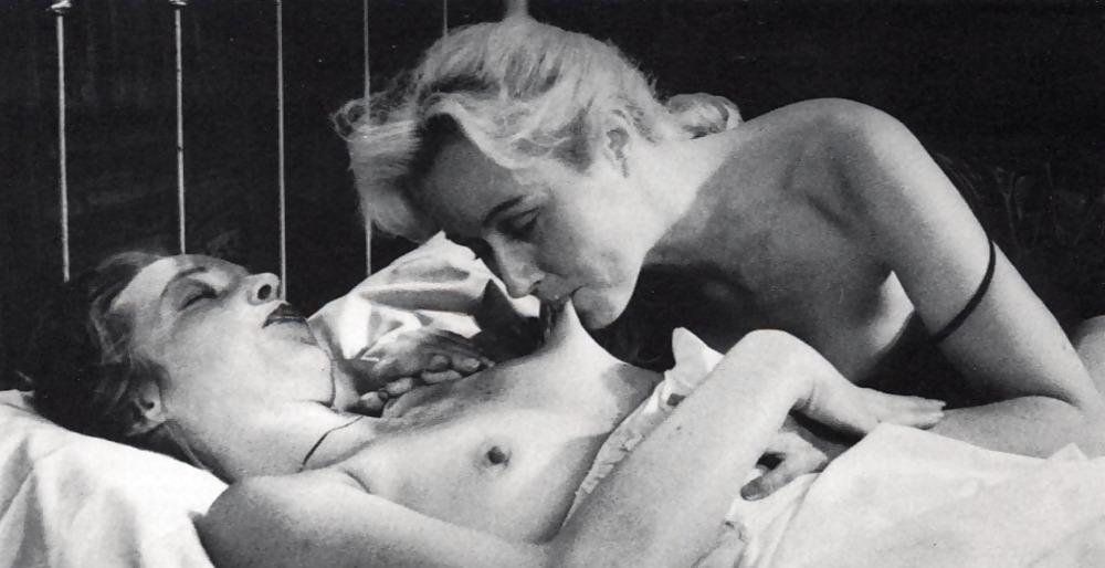 21P Vintage girls playing titty-milking games