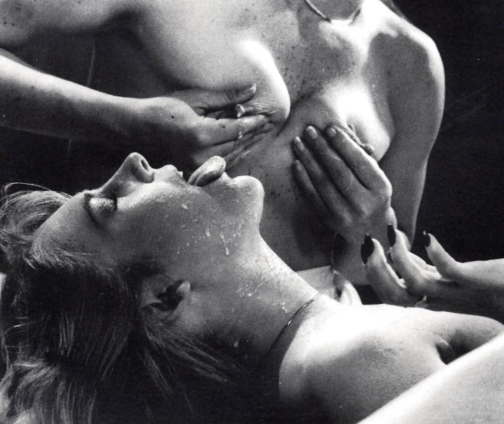 21P Vintage girls playing titty-milking games