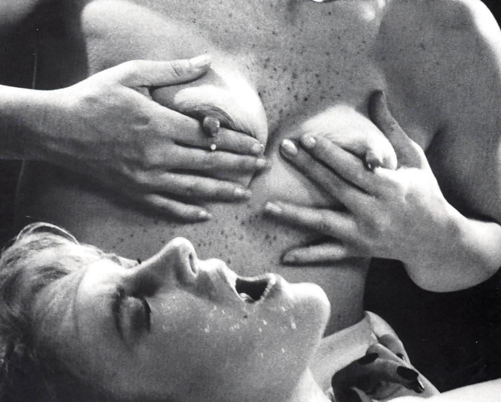 21P Vintage girls playing titty-milking games