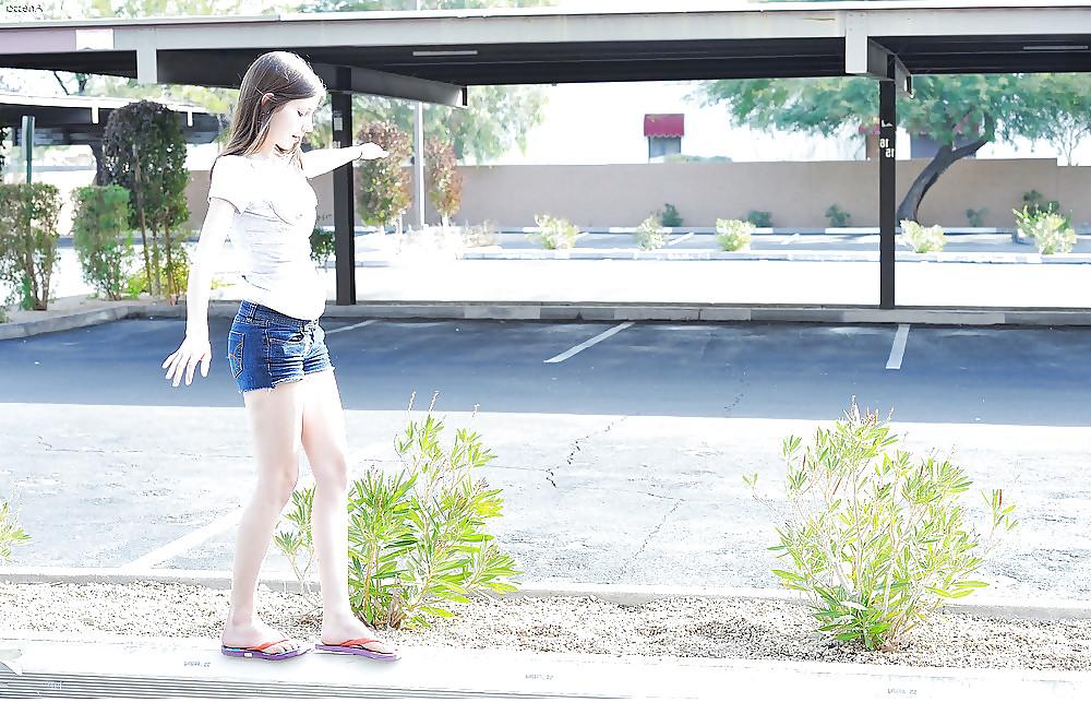25P Anessa teen girl shaved (outdoor, fist, double dildo)