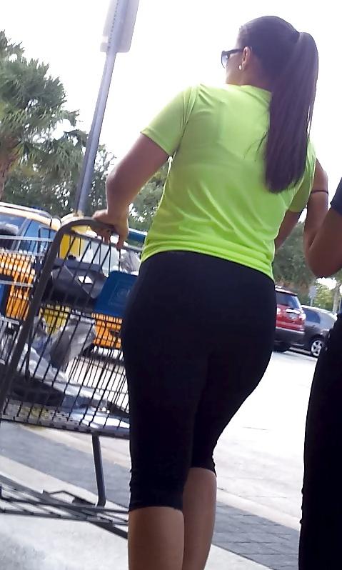 16P THICK Cuban Ass Latina MILF in tights! VOYEUR NICE FATTY
