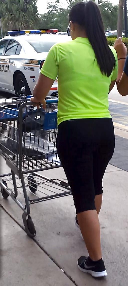16P THICK Cuban Ass Latina MILF in tights! VOYEUR NICE FATTY